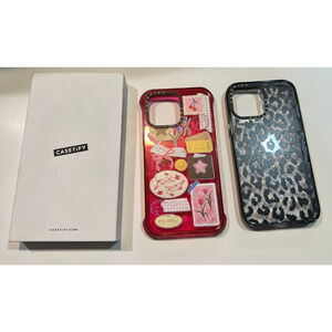 CASETiFY Impact iPhone 14 Pro Max Case Leopard Print & You are Stars Collage